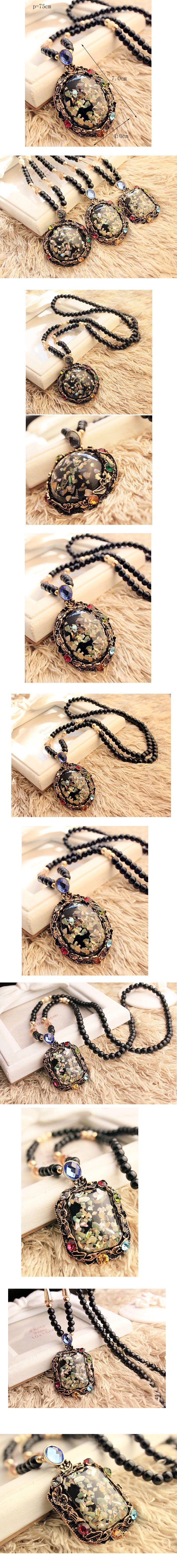 Fashion Geometric Acrylic Alloy  Pendant Necklaces