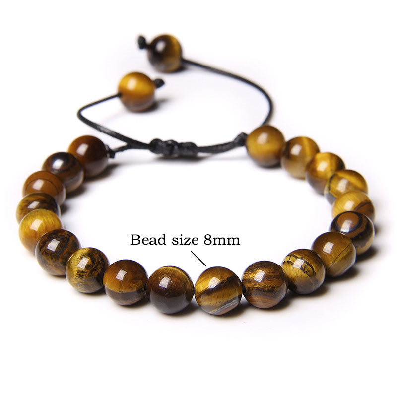 retro swirl pattern natural stone agate beaded bracelets 1 piece