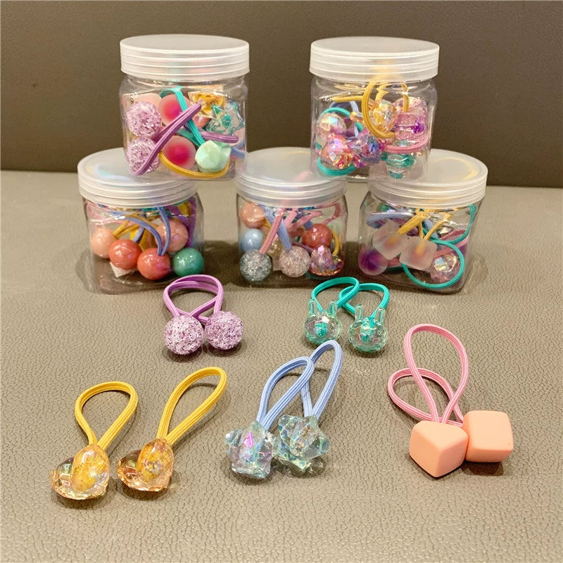 candy color children's hair rinh set