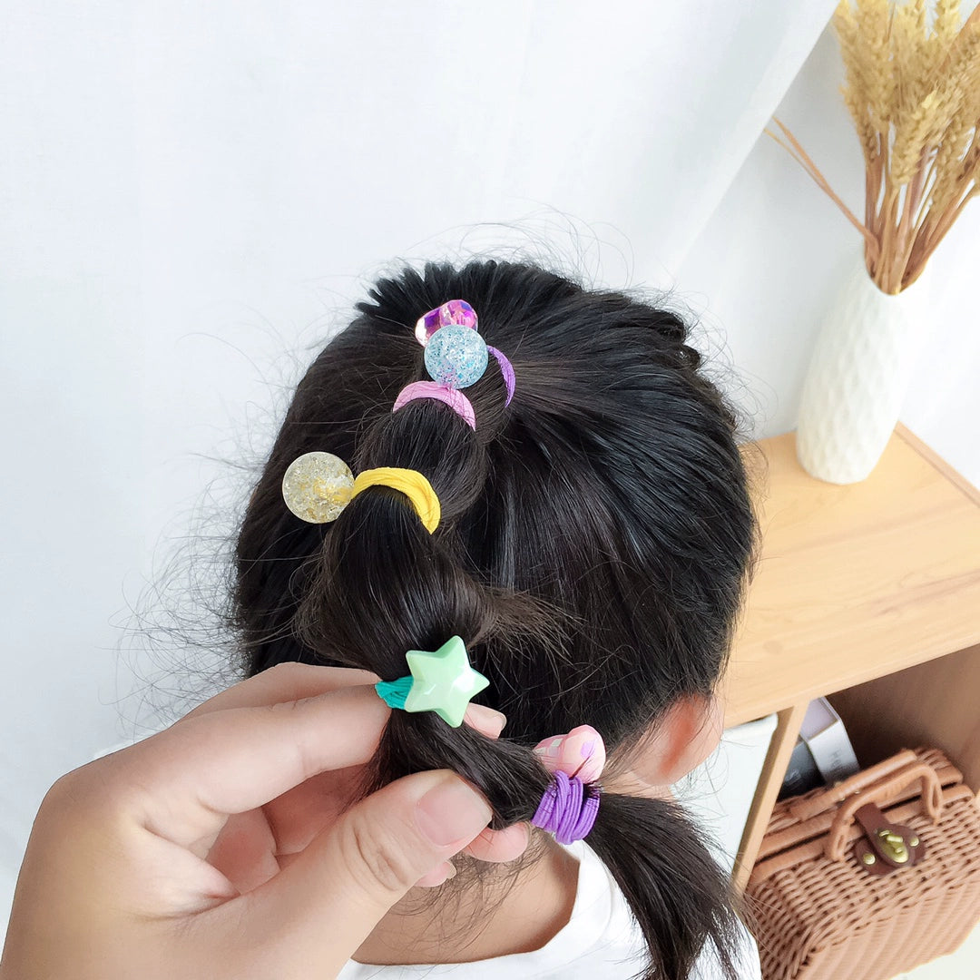 candy color children's hair rinh set