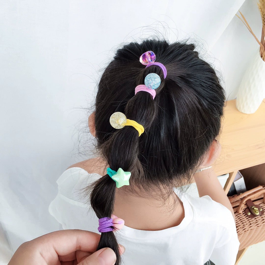 candy color children's hair rinh set