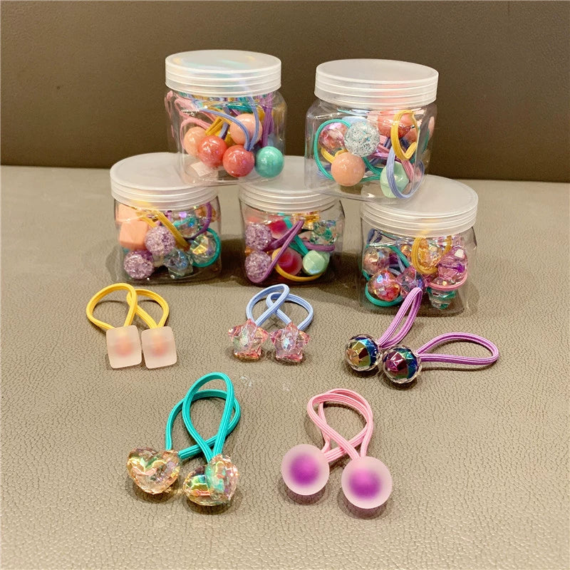 candy color children's hair rinh set