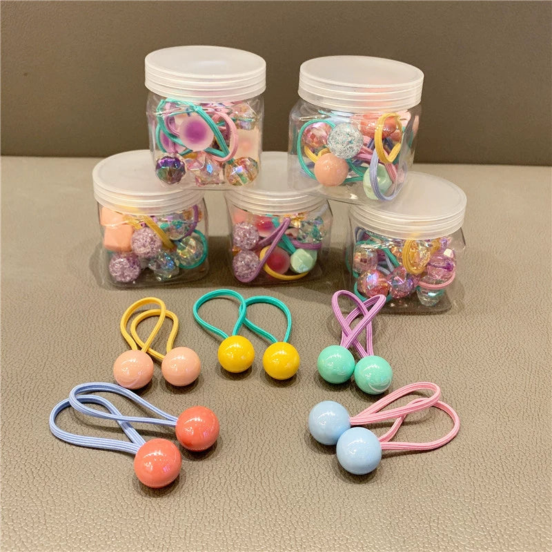 candy color children's hair rinh set