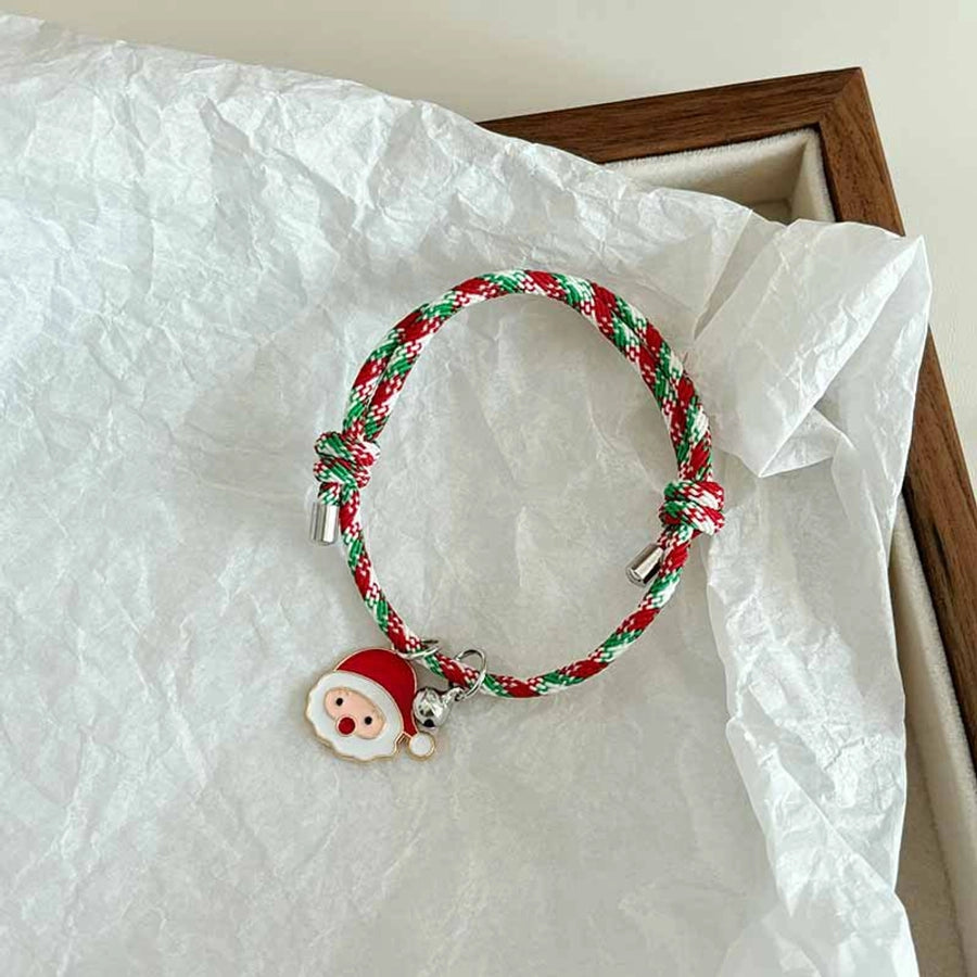 Christmas bracelet Cartoon creative couple girlfriends Bell bracelet female suction bracelet adjustable bracelet gift