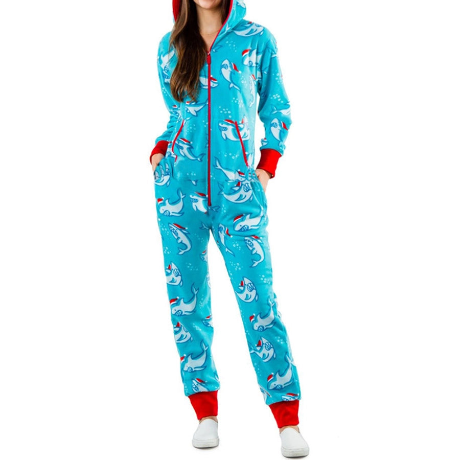 casual animal snowman snowflake pajama sets polyester lingerie & pajamas