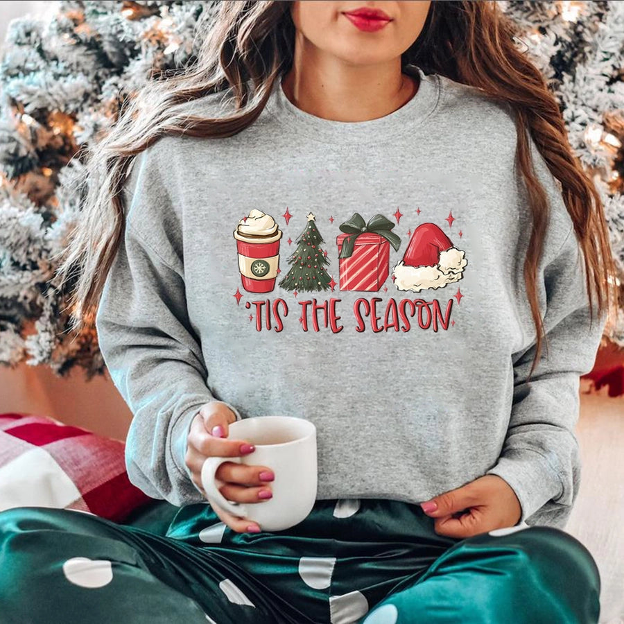 women's hoodies long sleeve printing christmas letter