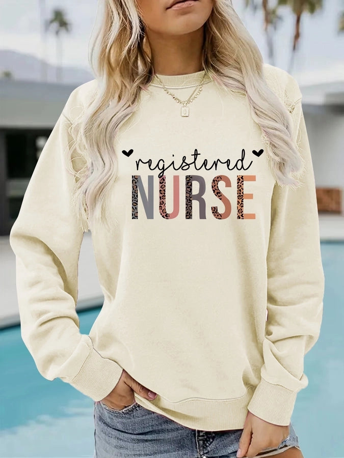 Women's Hoodie Long Sleeve T-Shirts Printing Streetwear Letter