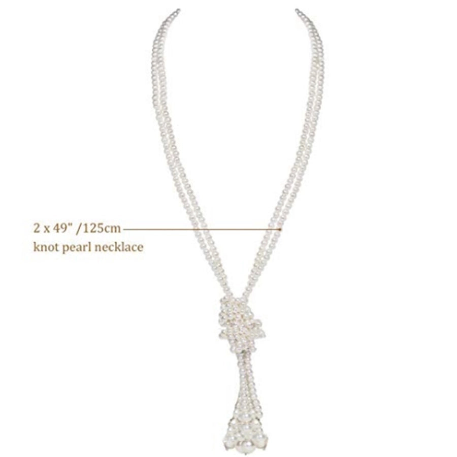 Gothic Hip-Hop Exaggerated Pearl Imitation Pearl Glass Beaded Artificial Pearls Halloween Easter Women'S Sweater Chain Necklace