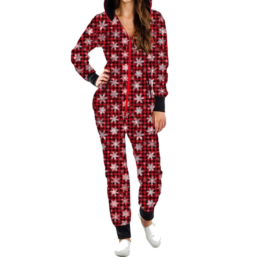 casual animal snowman snowflake pajama sets polyester lingerie & pajamas