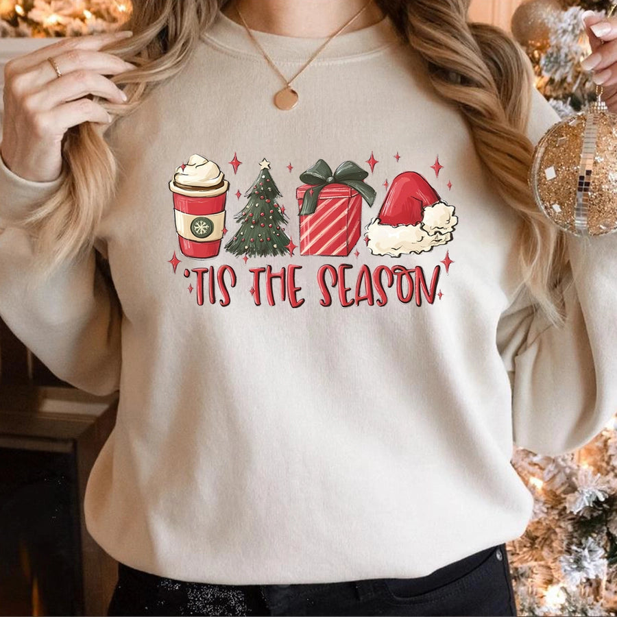 women's hoodies long sleeve printing christmas letter