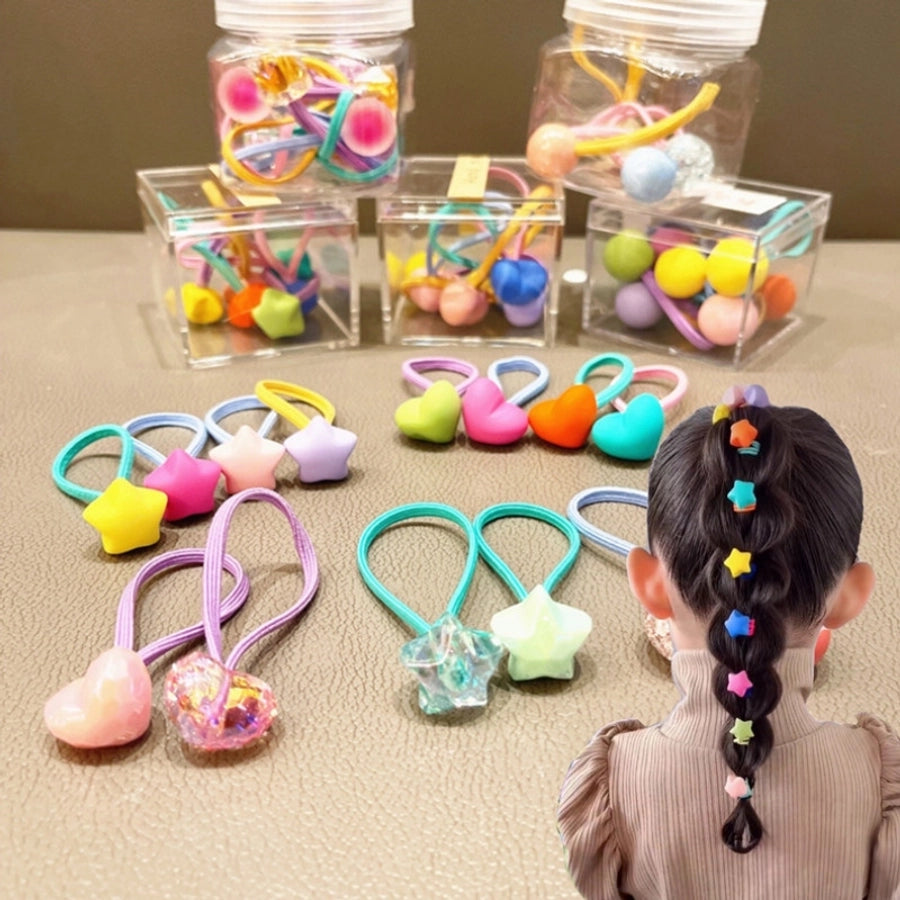 candy color children's hair rinh set