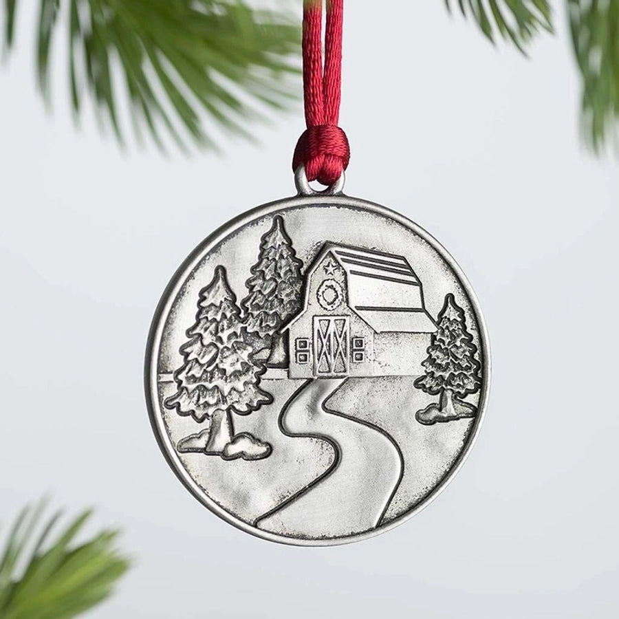 christmas decorations cute snowman metal pendant