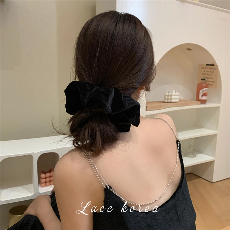 sweet flower cloth hair tie