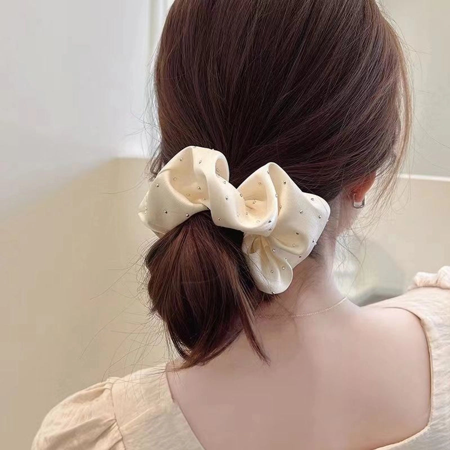 sweet flower cloth hair tie