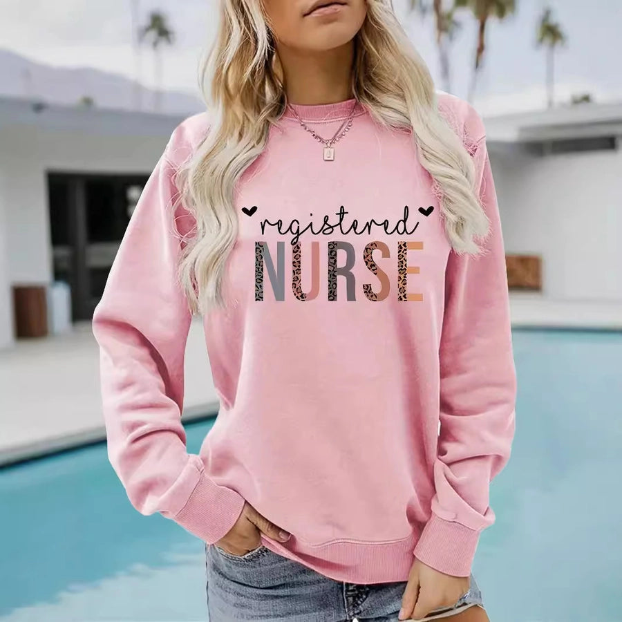 Women's Hoodie Long Sleeve T-Shirts Printing Streetwear Letter