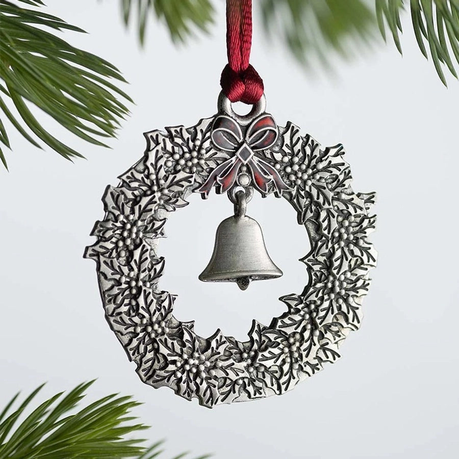 christmas decorations cute snowman metal pendant